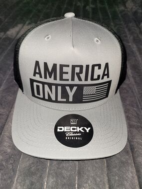 Decky America Only Trucker Hat - Gray/Black